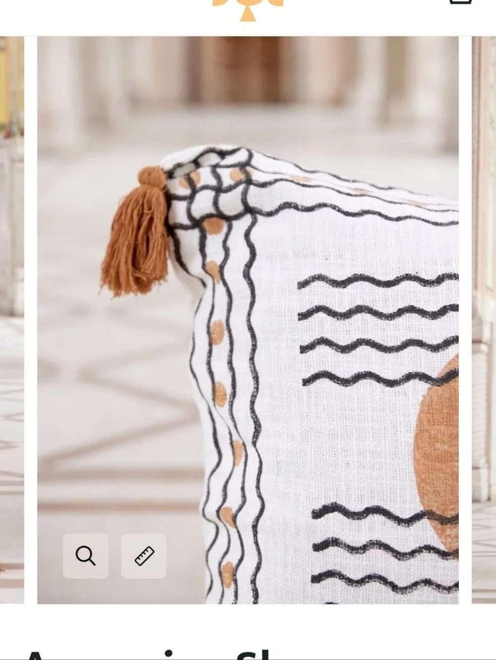 CQC LA Ascension Moon Lunar Pillow Shams Fringe 26